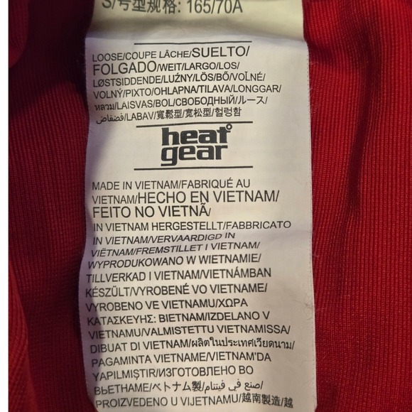 Under Armour Rutgers‎ Basketball Shorts Men's Size S/P Red Gray Heat Gear - Picture 4 of 10